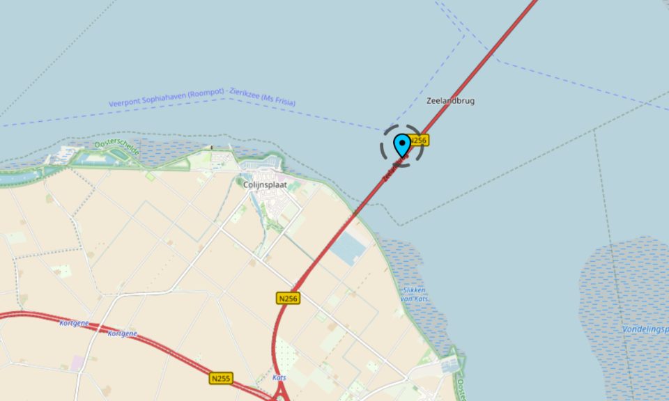 Verkeersongeval- Zeelandbrug- Zeeland