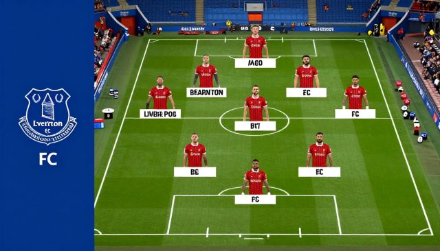 Everton en Liverpool FC: opstellingen met zes veranderingen