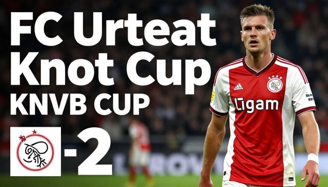 FC Utrecht verliest met 0-2 van Ajax in de KNVB Beker