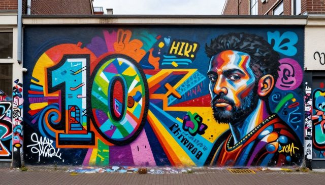 Utrecht's Graffiti Wall wordt 10 jaar oud met nieuw kunstwerk