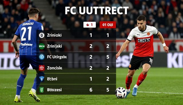 Zrinjski en FC Utrecht met 2-1 voorsprong in eerste duel