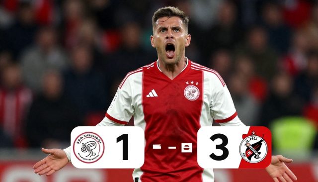 Ajax verliest verrassend met 1-3 van NAC in eigen Kuip