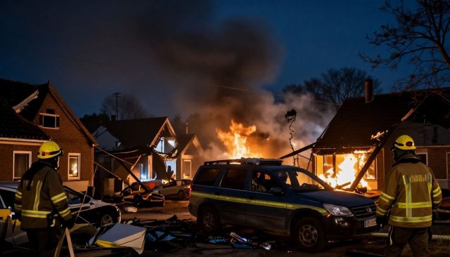 Brand verwoest 12 woningen in Cranenbroek: Budel in rouw na nachtelijke ramp