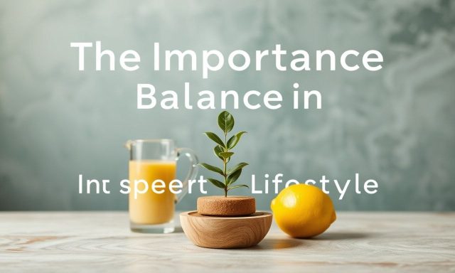 Het Belang van Balans in het Moderne Lifestyle