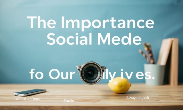 Het Belang van Sociale Media in ons Dagelijks Leven