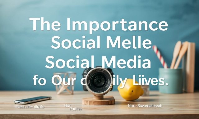 Het Belang van Sociale Media in ons Dagelijks Leven