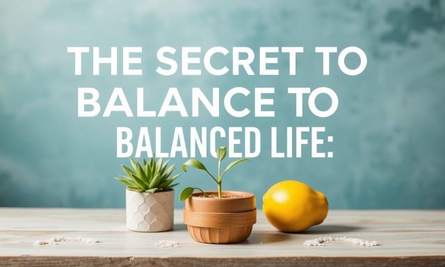 Het Geheim van een Evenwichtig Leven: Tips voor een Betere Lifestyle