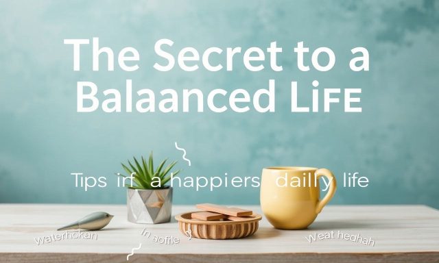 Het Geheim van een Gebalanceerd Leven: Tips voor een Gelukkiger Dagelijks Leven