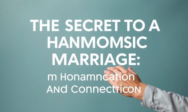 Het Geheim van een Harmonieus Huwelijk: Communicatie en Verbinding