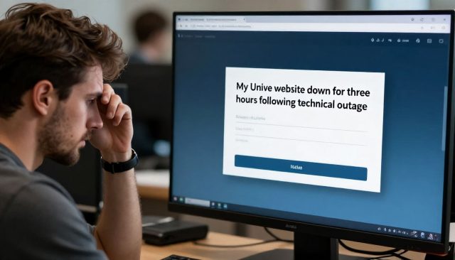 Mijn Unive-website drie uur offline na technische storing