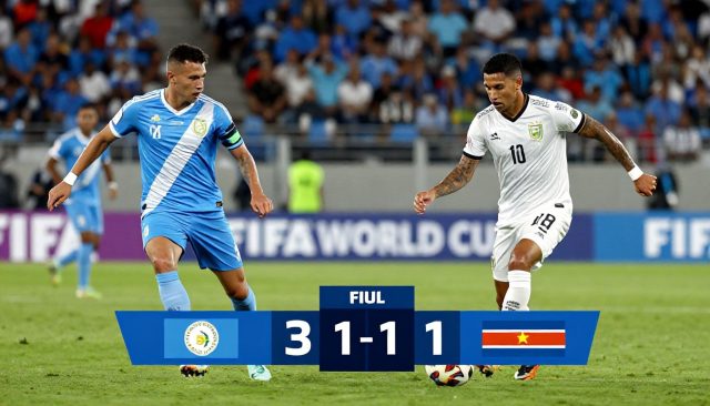 Guatemala wint met 3-1 van Suriname in spannende WK-kwalificatiewedstrijd