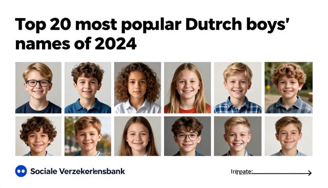 De 20 populairste jongensnamen van 2024 volgens de Sociale Verzekeringsbank