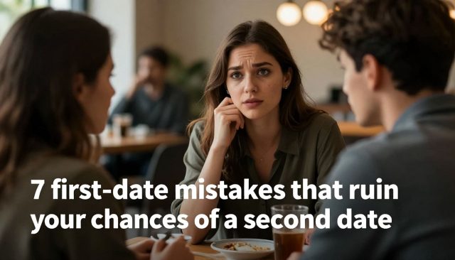 7 eerste date-fouten die je kans op een tweede afspraak verpesten