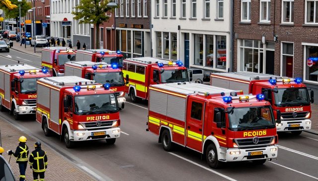 Brandweer Groningen zet 12 voertuigen in na groot P2000-alarm in centrum