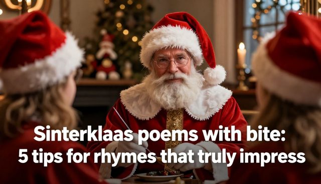 Sinterklaasgedichten met pit: 5 tips voor rijm dat écht indruk maakt