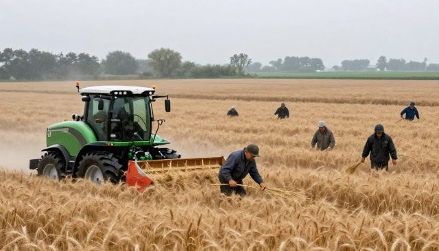 Boeren in Flevoland verliezen 20% tarweoogst door extreme regenval in tarwekampen